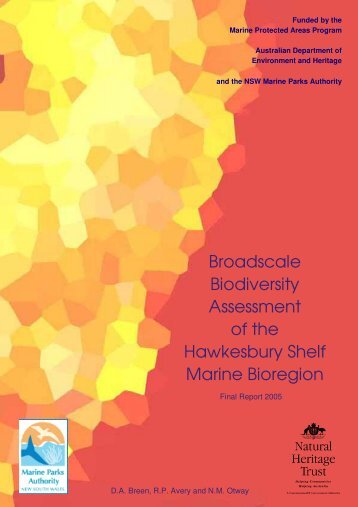 Broadscale Biodiversity Assessment of the Hawkesbury Shelf ...
