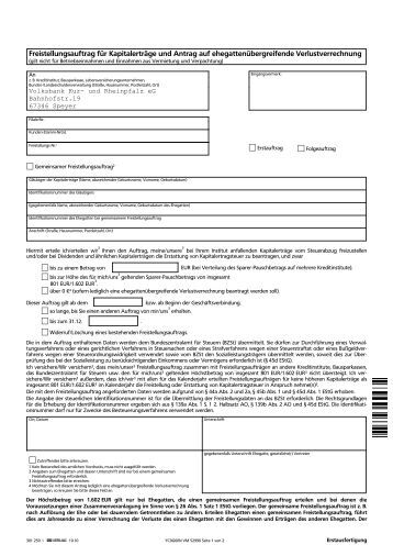 Volk Wagon Volkswagen Bank Direct Freistellungsauftrag