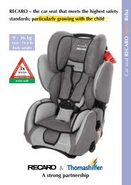 RECARO Sport Reha - Tendercare Ltd