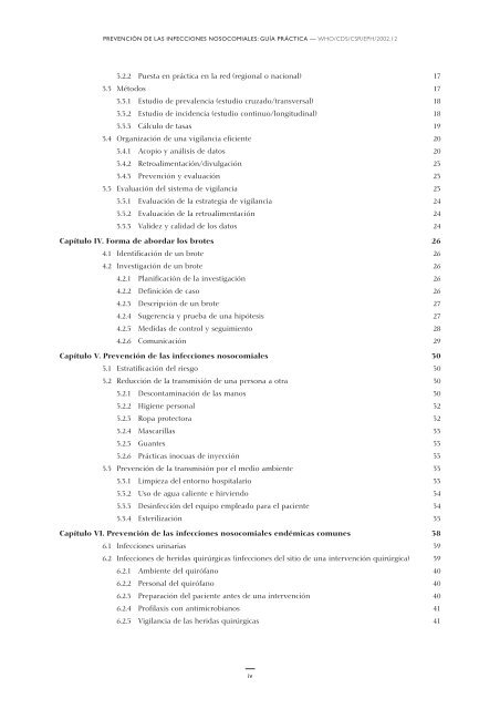 PrevenciÃ³n de las infecciones nosocomiales - World Health ...