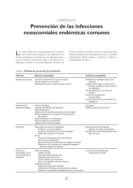 PrevenciÃ³n de las infecciones nosocomiales - World Health ...