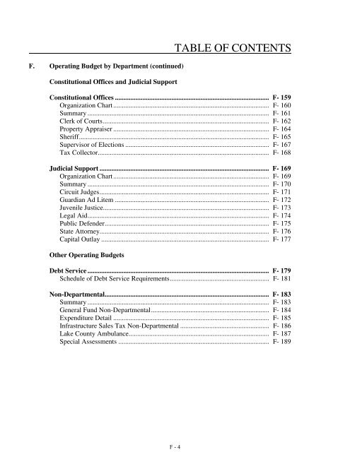 Fiscal Year 2013 Recommended Budget Book - Lake County