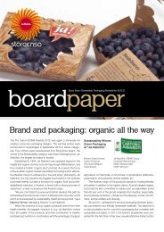 Brand and packaging: organic all the way - Stora Enso