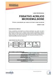 FISSATIVO ACRILICO MICROEMULSIONE - Brignola