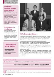 Newsletter May 2003.pdf - Society of Actuaries in Ireland