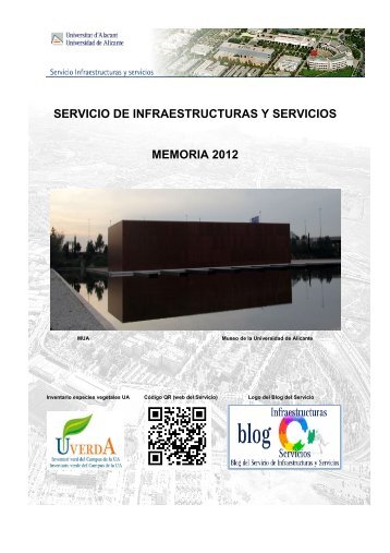 PublicaciÃ³n de la Memoria del Servicio de Infraestructuras 2012