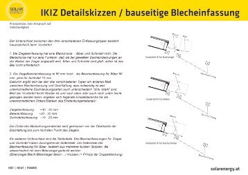 IKIZ Detailskizzen / bauseitige Blecheinfassung