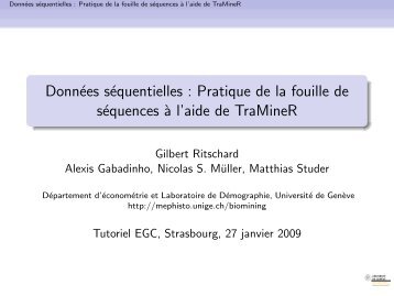 Données séquentielles : Pratique de la fouille de séquences à l'aide ...