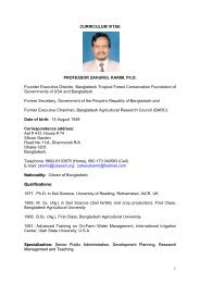 CURRICULUM VITAE - Independent University, Bangladesh