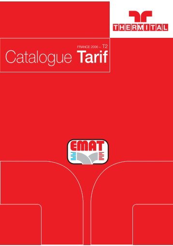 Catalogue Tarif - EMAT