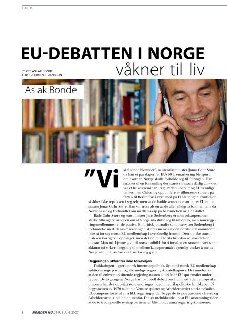 Klik her for at Ã¥bne blad som PDF-fil. - Foreningen Norden