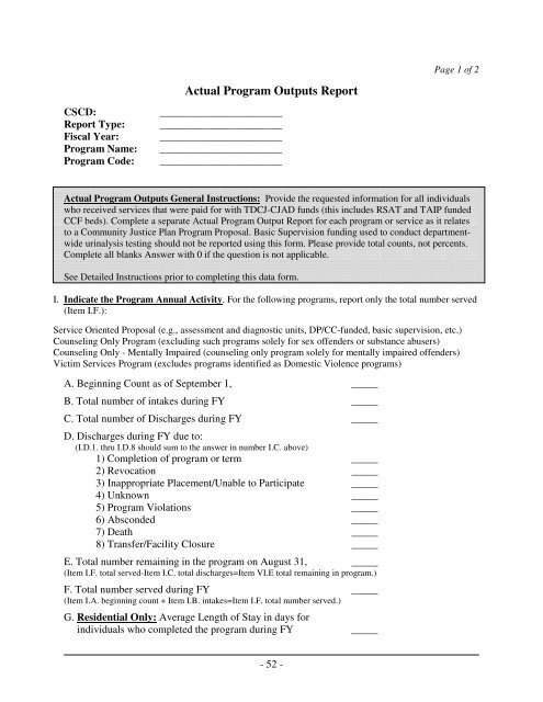 TDCJ-CJAD Data Manual - Texas Department of Criminal Justice