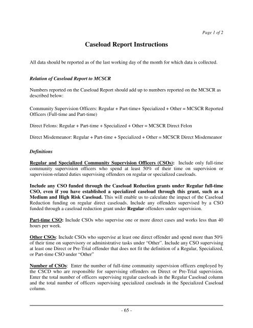 TDCJ-CJAD Data Manual - Texas Department of Criminal Justice