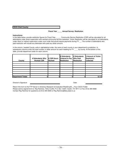 TDCJ-CJAD Data Manual - Texas Department of Criminal Justice