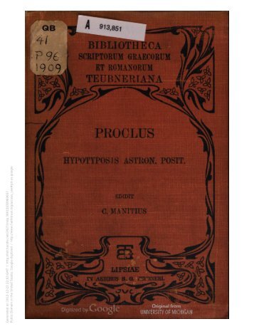 Proclus - Wilbourhall.org