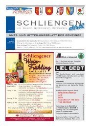 Mitteilungsblatt KW 19 - Gemeinde Schliengen