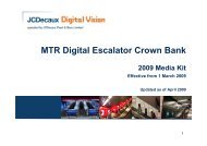 MTR Digital Escalator Crown Bank Media Kit 2009_online version