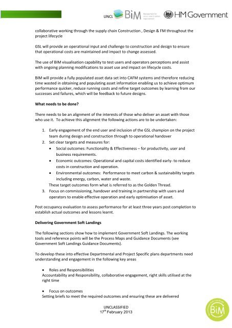 Government Soft Landings â Departmental ... - BIM Task Group