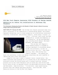 AIA New York Chapter Announces 2008 Winners of Design Awards ...