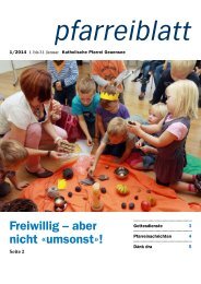 Pfarrblatt Januar 2014 - Pfarrei Geuensee