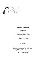 Skriftlig eksamen DAT3001 System og infrastruktur HÃƒÂ˜STEN 2011 ...