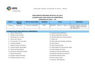 Classificados 2° Etapa - Prova de Competência - PTI - Parque ...