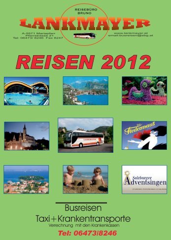 Aktuelle Reisen 2012 - Lankmayer