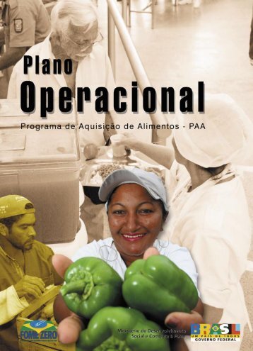 Plano Operacional - Programa de Aquisição de Alimentos (PAA)
