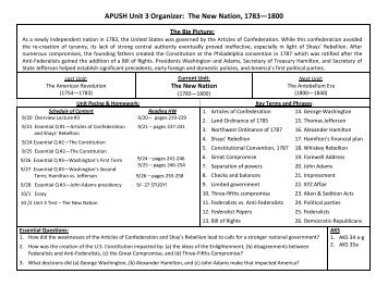 Apush unit 3 organizer.pdf - Duluth High School