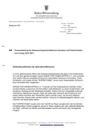 Pressemitteilung der Wasserschutzpolizei-Stationen Konstanz und ...