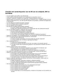 Checklist met aandachtspunten voor de OR over de ... - Arbo Online