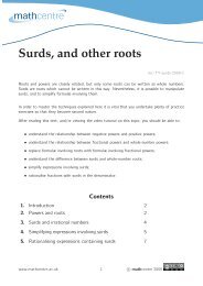 Surds, and other roots - Math Centre