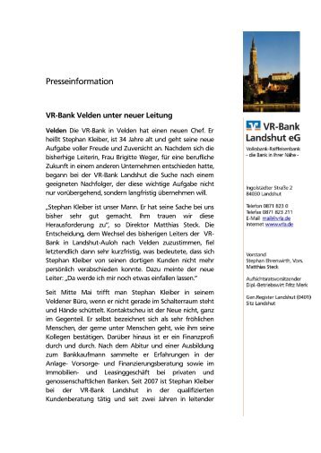 Vr Bank Mittelhaardt Eg Vr Private Banking