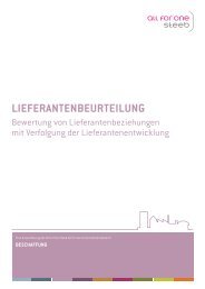 Factsheet Lieferantenbeurteilung - All for One Midmarket AG