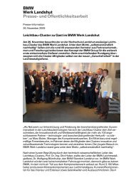 Elternsprechtag im BMW Werk Landshut