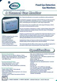 4 Channel Gas Monitor Specification - A1 Cbiss