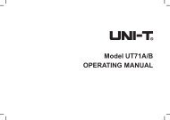 Model UT71A/B OPERATING MANUAL - UNI-T