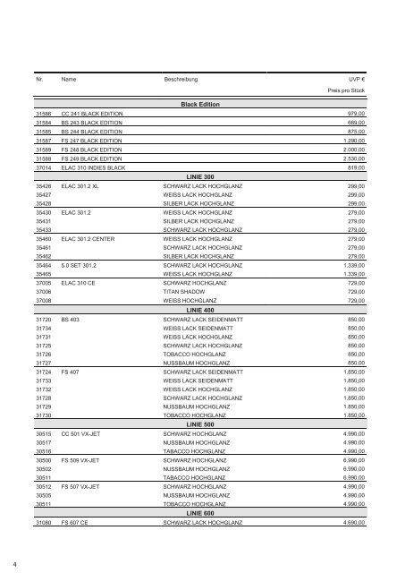 Preisliste 01-2013 - Elac