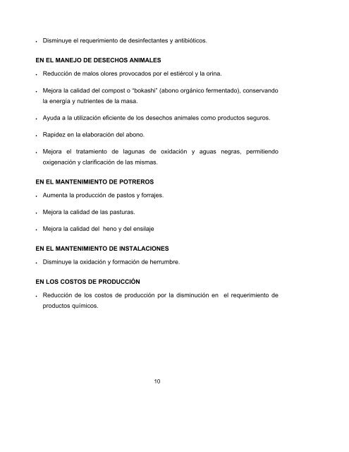 Guia para ProducciÃ³n Animal Sostenible con EM - EM | Effective ...