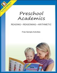 Free Preschool Academics eBook - The Critical Thinking Co.