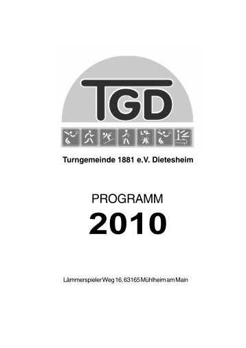 Programm 2010 - Turngemeinde Dietesheim