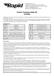 Pocket Transistor Radio Kit 13-0450 - Profe Saul