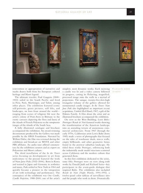 2011 Annual Report - National Gallery of Art