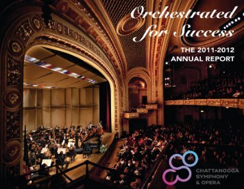 Annual Report (pdf) - Chattanooga Symphony and Opera