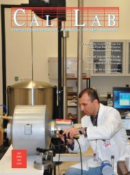 the international journal of metrology - Cal Lab Magazine