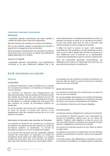 Maroc Telecom - Document de rÃƒÂ©fÃƒÂ©rence 2006