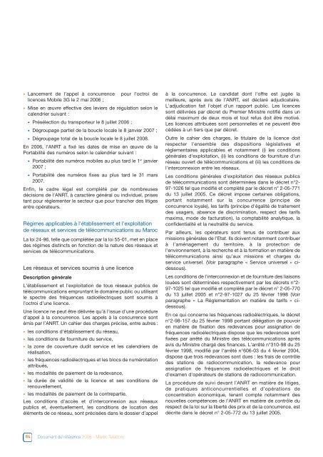 Maroc Telecom - Document de rÃƒÂ©fÃƒÂ©rence 2006