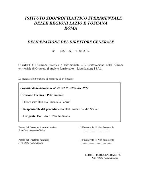 istituto zooprofilattico sperimentale delle regioni lazio e toscana roma