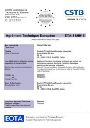 ATE SystÃ¨me RhÃ©atherm 500 AgrÃ©ment Technique ... - Vpi - Vicat