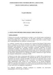 enseignement post universitaire de l'association - Cardiologie ...